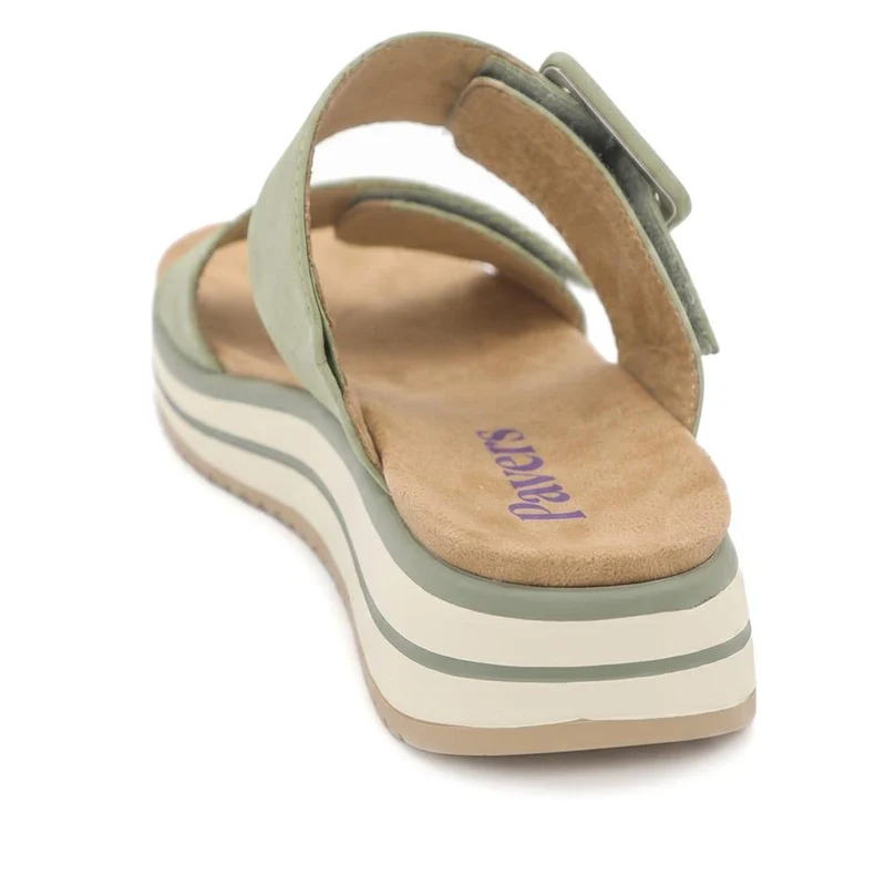 Dual Adjustable Comfort Wedge Mules - GANG43000 / 329 040 - Sage