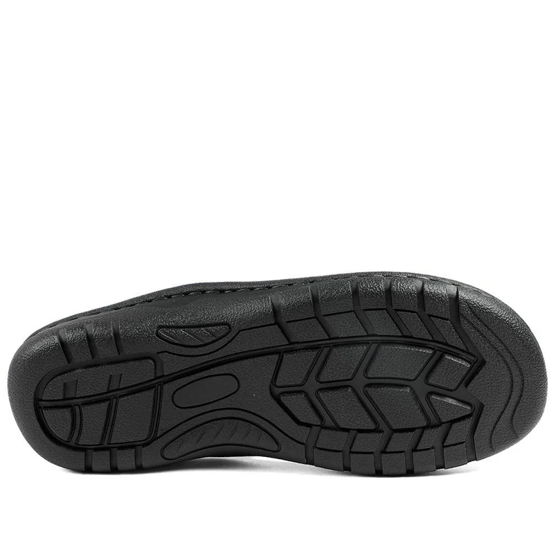Leather Slip On Sandals - AATRA43002 / 328 935 - Black