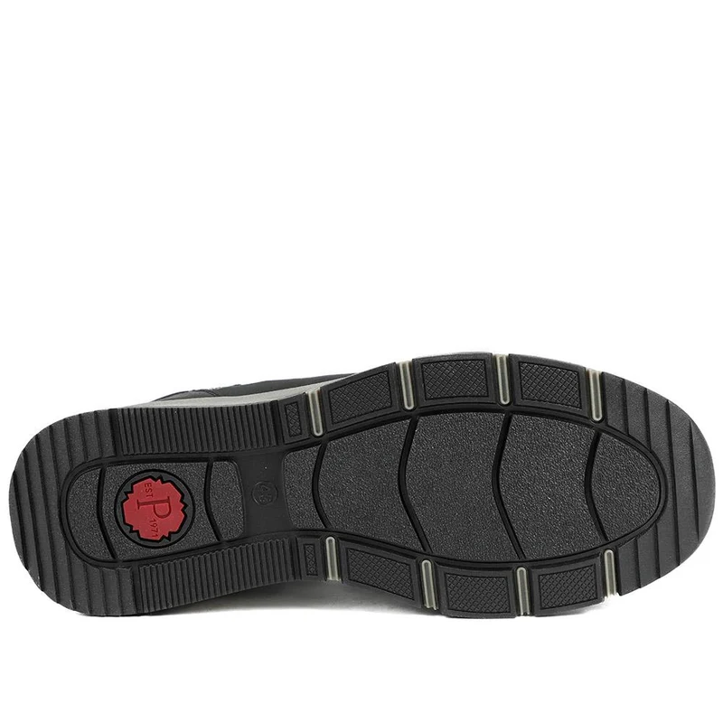 Wide Fit Rugged Lace Up Trainers - WBINS42068 / 327 865 - Grey