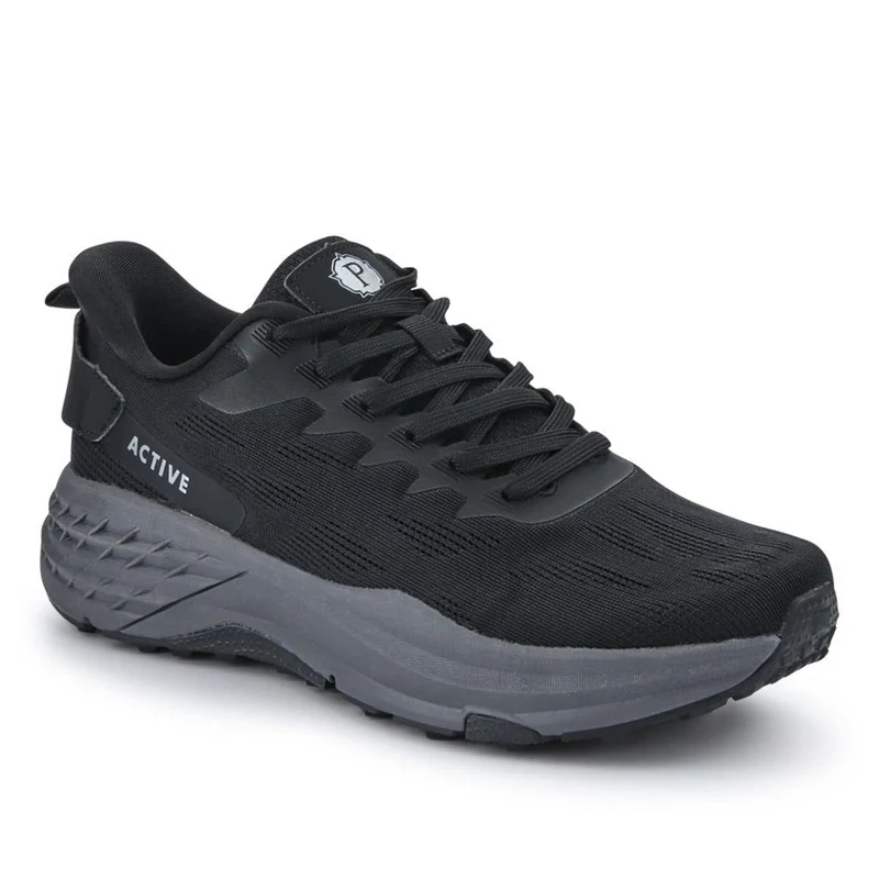 Easy Step In Wide Fit Memory Foam Trainers - BOJIE41011 / 327 057 - Black