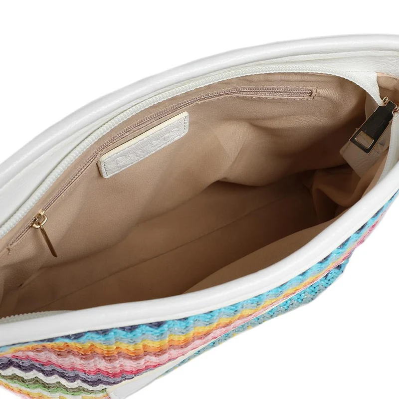 Woven Shoulder Bag - RIM39007 / 325 240 - Pink Multi