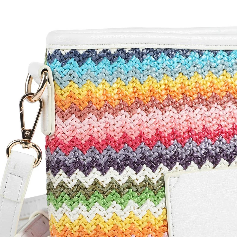 Woven Shoulder Bag - RIM39007 / 325 240 - Pink Multi
