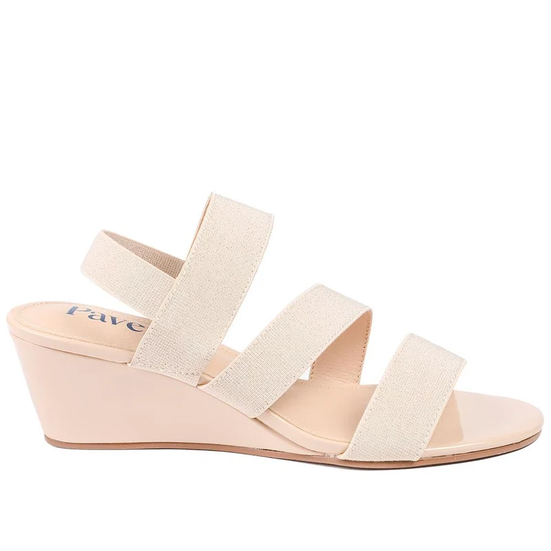 Smart Elasticated Fit Sandals - MAIN43000 / 328 878 - Beige