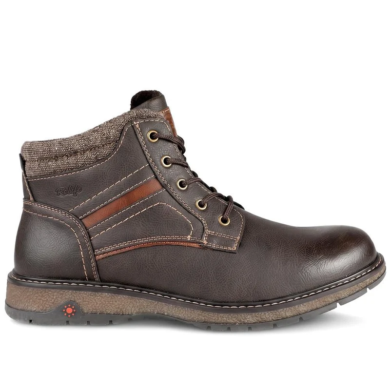 Relife Extra Wide Lace Up Boots - RELIF44014 / 329 873 - Dark Brown