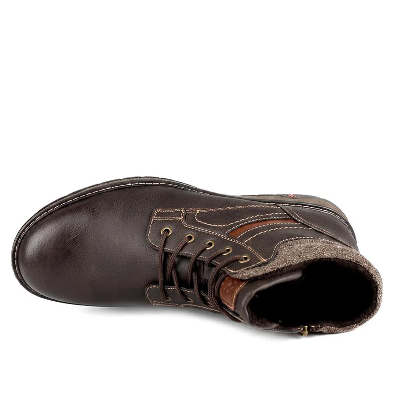 Relife Extra Wide Lace Up Boots - RELIF44014 / 329 873 - Dark Brown