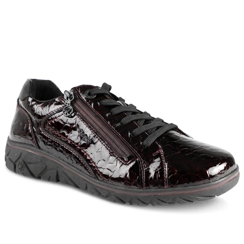 Relife Wide Fit Lace Up Shoes - RELIF44000 / 329 662 - Burgundy