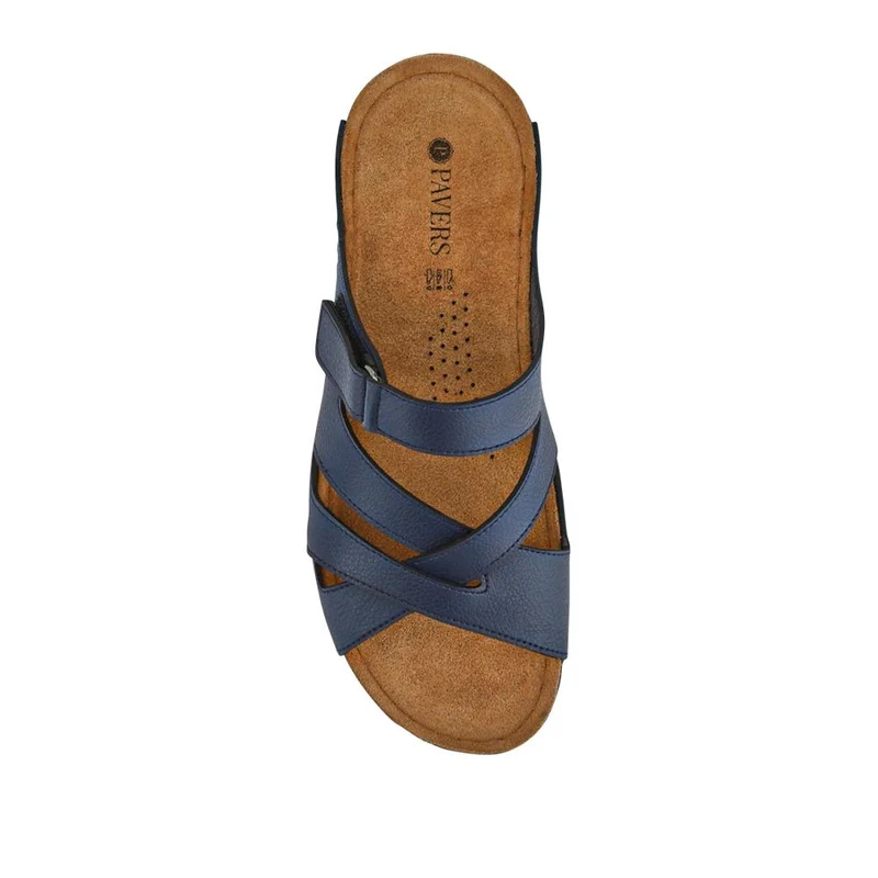 Lightweight Touch Fasten Mules - SERAY41001 / 327 547 - Navy