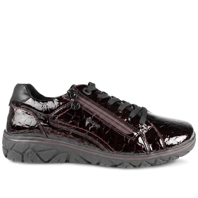 Relife Wide Fit Lace Up Shoes - RELIF44000 / 329 662 - Burgundy