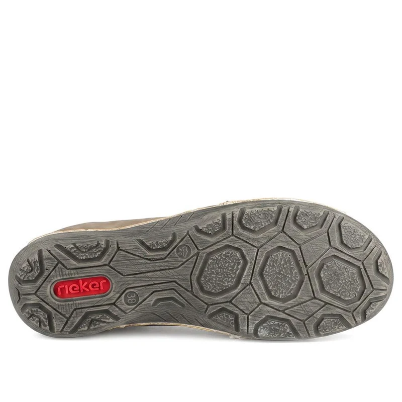 Rieker Easy Fitting Lace Up Trainers - RKR43590 / 329 728 - Beige