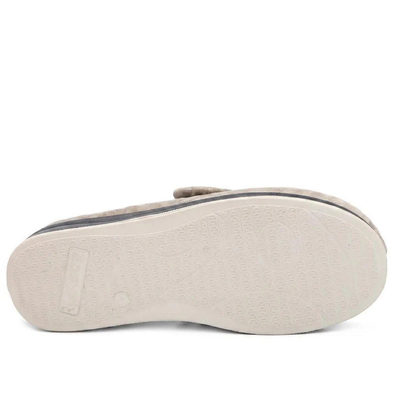 Extra-Wide Fit Slippers - AMINA / 323 506 - Natural