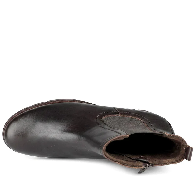 Gabor Chunky Leather Chelsea Boots - GABC44056 / 330 675 - Burgundy