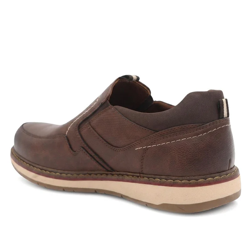 Casual Laceless Slip On Shoes - XINGH44009 / 330 038 - Brown