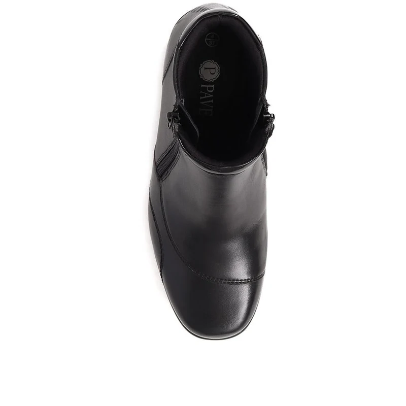 Leather Boots - KF38020 / 324 490 - Black
