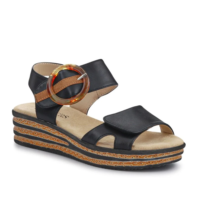 Touch Fasten Wedge Sandals - WBINS39033 / 325 232