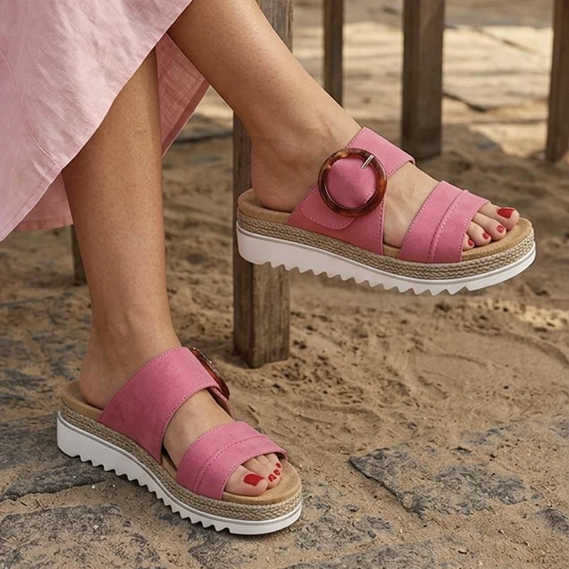Adjustable-Fitting Mules - WBINS41023 / 327 085 - Fuschia