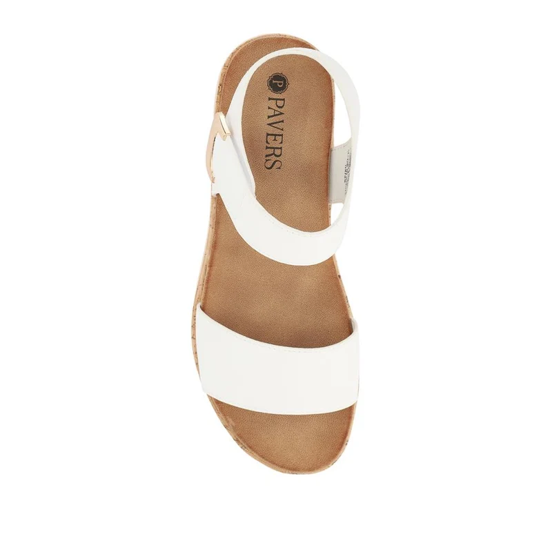 Triple Strap Touch-Fastening Sandals - BAIZH41068 / 327 979 - White