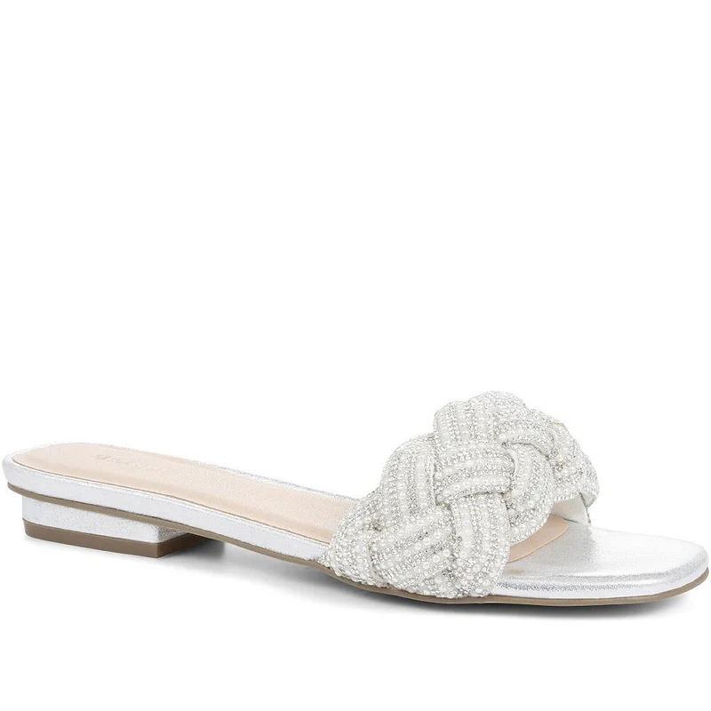 Embellished Mule Sandals - MENBU35512 / 321 871