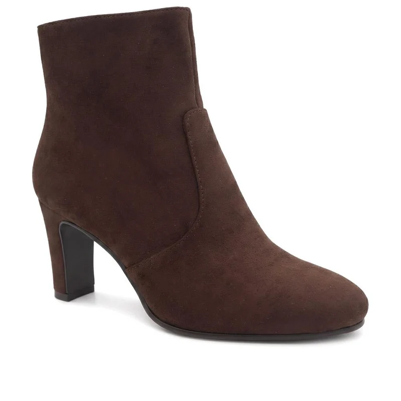 Block Heeled Ankle Boots - SANYI40027 / 325 986 - Brown