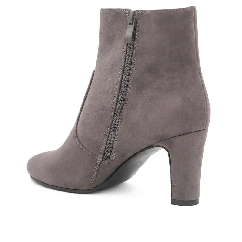 Block Heeled Ankle Boots - SANYI40027 / 325 986 - Grey
