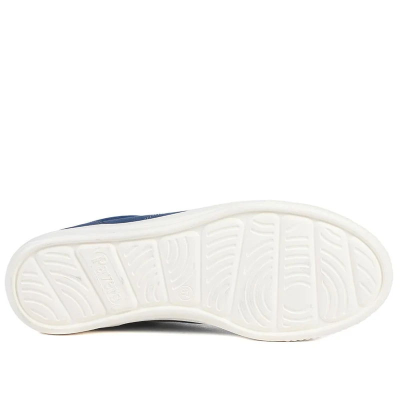 Casual Lace Up Platform Trainers - WBINS43017 / 329 059 - Navy