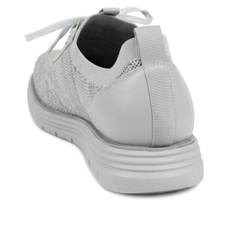 Knitted-Upper Lace-Up Shoes - XINGH41000 / 327 533 - Grey