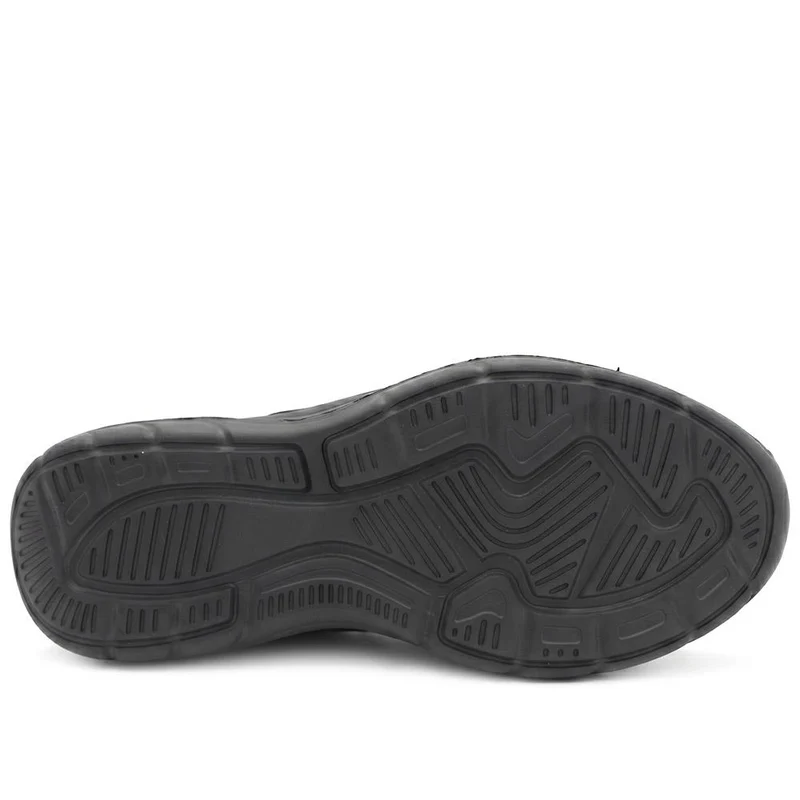 Easy Step In Wide Fit Faux Fur Lined Slippers - BOJIE44008 / 330 154 - Black-Grey