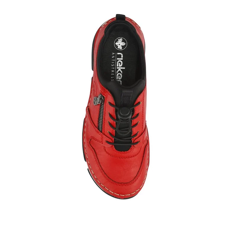 Rieker Lace-Up Trainers - RKR42506 / 327 792 - Red