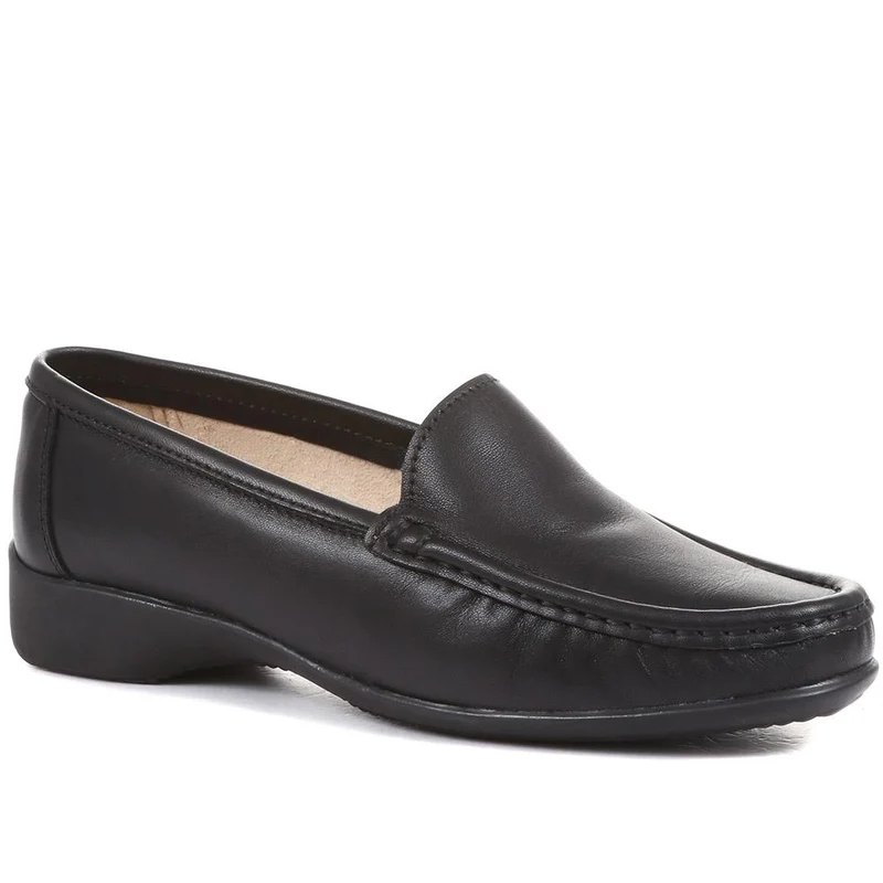 Smart Leather Loafers - CONT2400 / 309 091 - Black