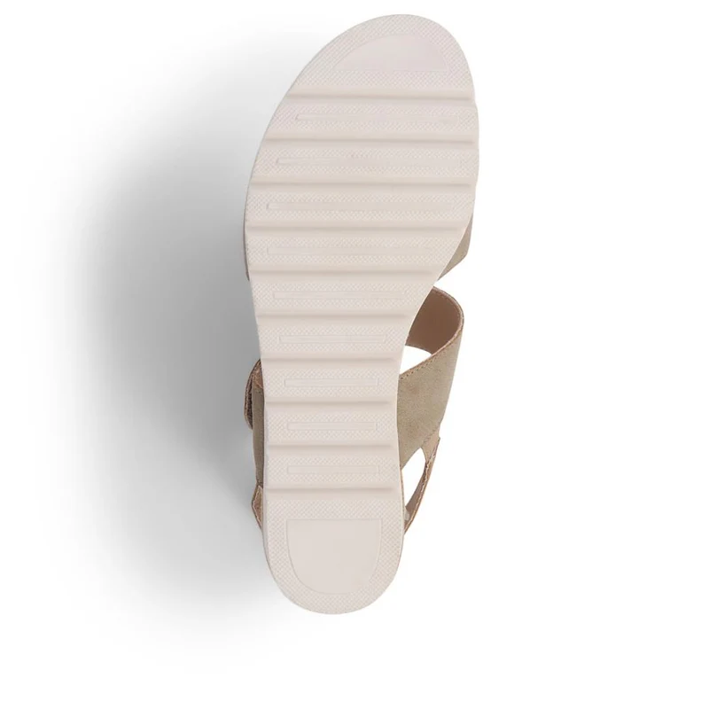 Touch-Fasten Platform Sandals - WBINS39031 / 325 231 - Taupe
