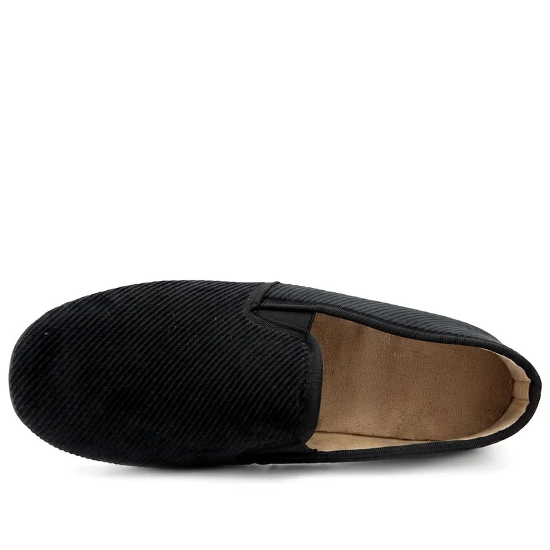 Warm Lined Comfy Full Slippers - BONAD44007 / 330 304 - Black