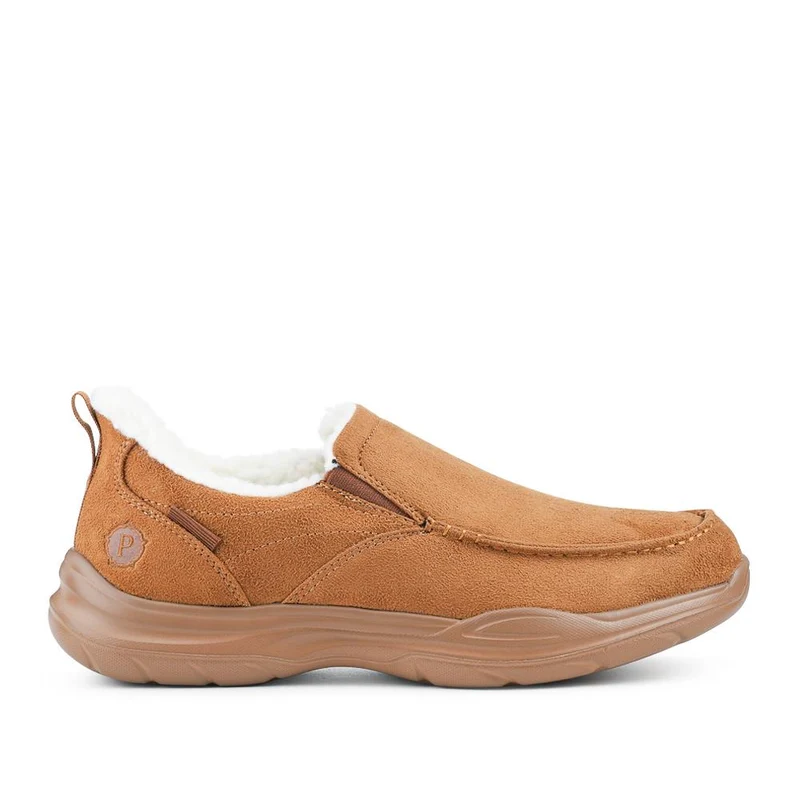 Easy Step In Wide Fit Rugged Slippers - BOJIE42010 / 327 864 - Tan
