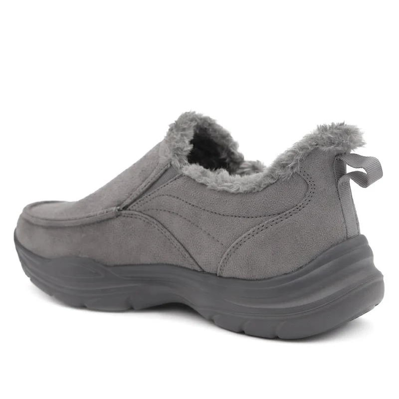 Easy Step In Wide Fit Rugged Slippers - BOJIE42010 / 327 864 - Charcoal