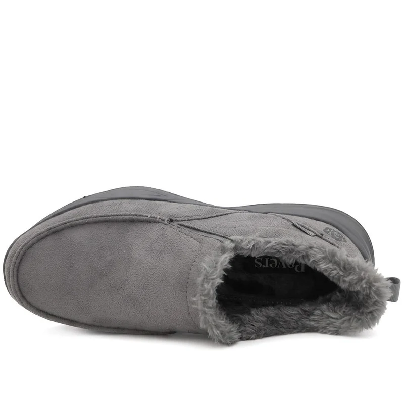 Easy Step In Wide Fit Rugged Slippers - BOJIE42010 / 327 864 - Charcoal