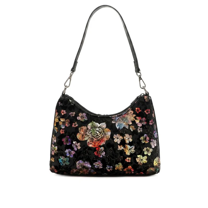 Lightweight Crossbody Bag - RIM44005 / 329 888 - Black Floral