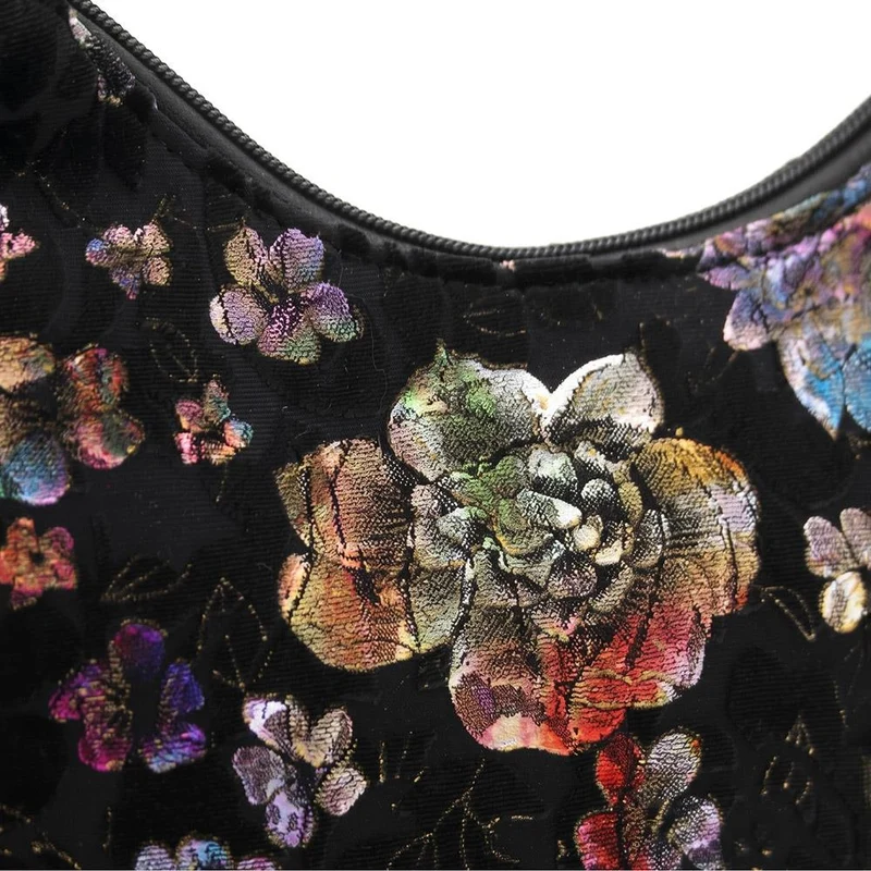 Lightweight Crossbody Bag - RIM44005 / 329 888 - Black Floral