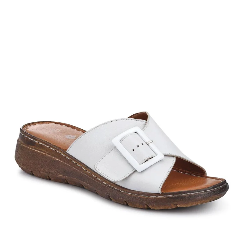 Cushioned Leather Mules - LUCK41009 / 327 392
