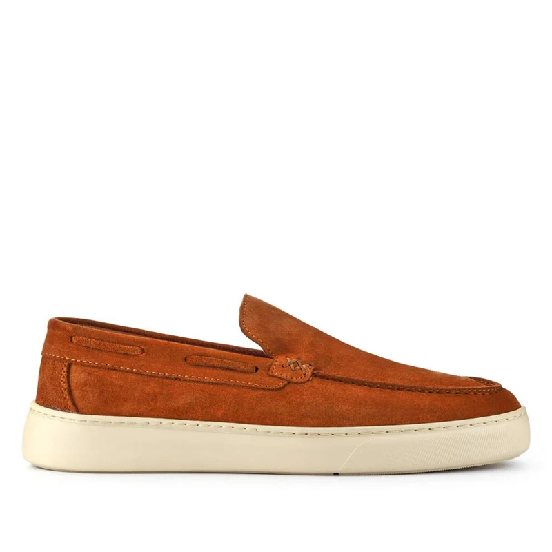 Leather Slip-On Shoes - OZIL41001 / 327 134 - Tan