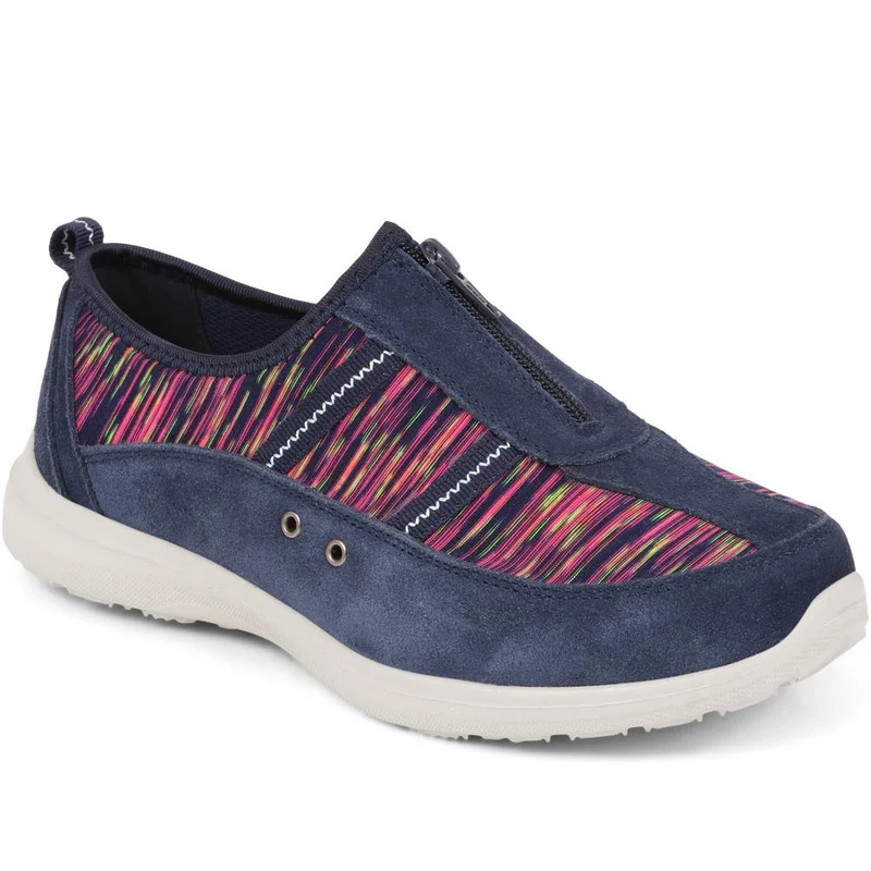 Extra-Wide Fit Memory Foam Trainers - ELANA / 324 089