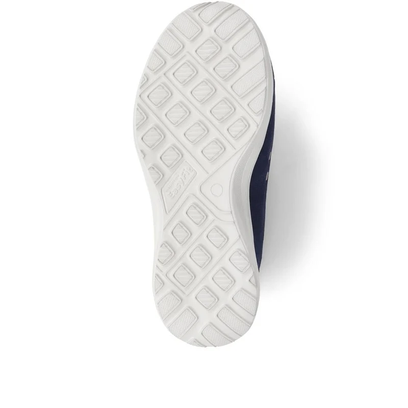 Extra-Wide Fit Memory Foam Trainers - ELANA / 324 089 - Navy Multi