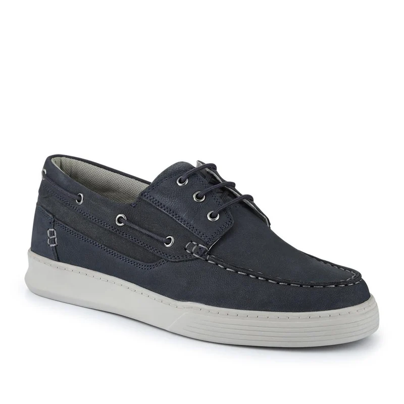 Leather Wide-Fit Boat Shoes - PARK41048 / 327 264