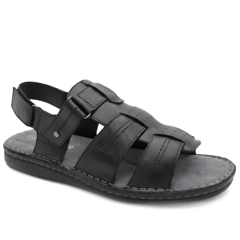 Leather Adjustable Fasten Fisherman Sandals - FBFOO43001 / 329 501