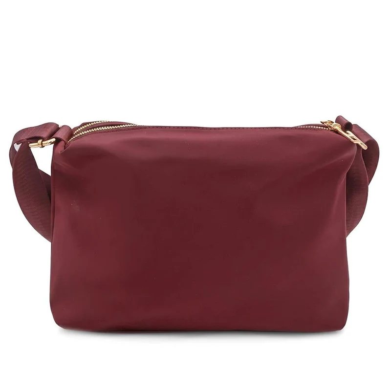 Luxury Multi Pocket Crossbody Bag - HETIA44023 / 330 319 - Burgundy