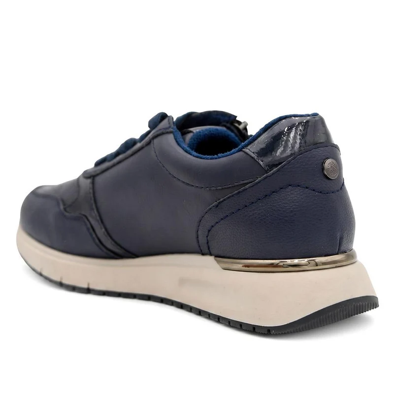 Lightweight Zip & Lace Fasten Trainers - WBINS44043 / 329 606 - Navy