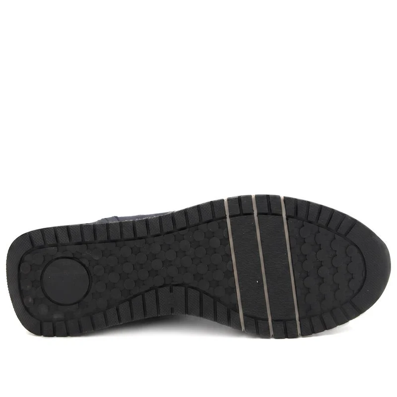Lightweight Zip & Lace Fasten Trainers - WBINS44043 / 329 606 - Navy