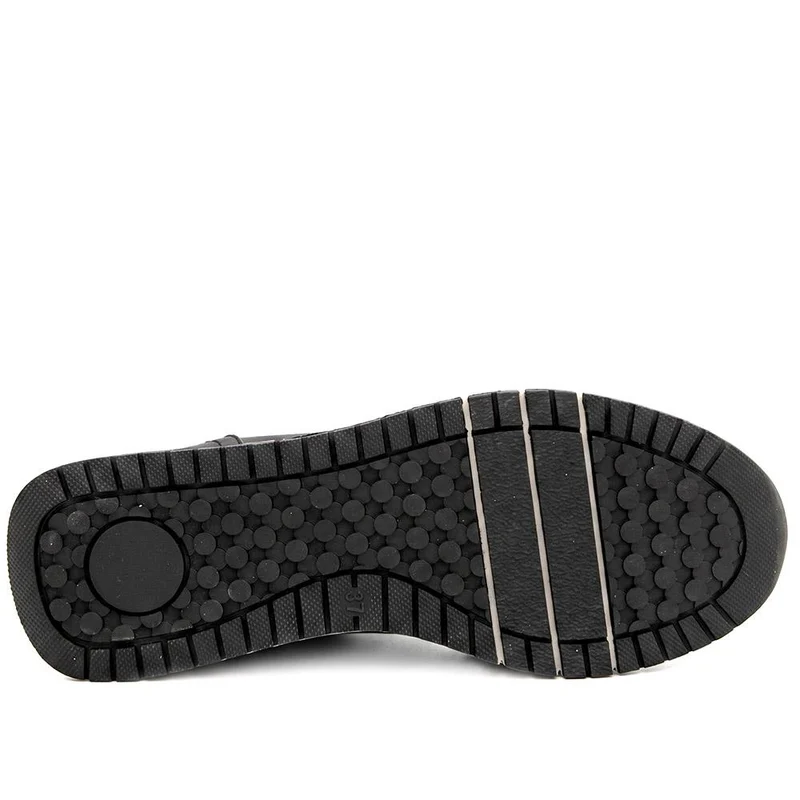 Lightweight Zip & Lace Fasten Trainers - WBINS44043 / 329 606 - Black
