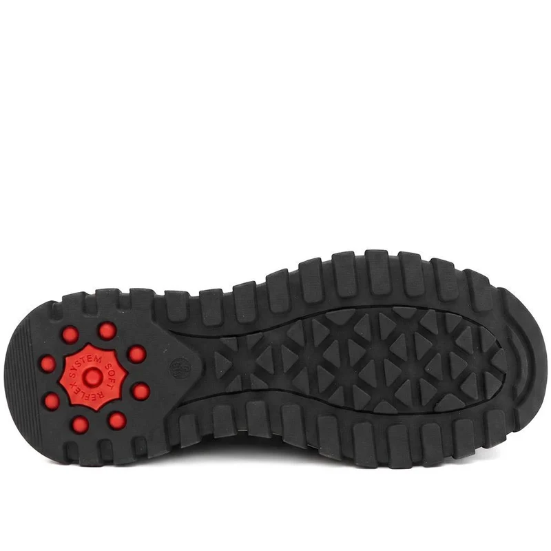 Relife Extra Wide Slip On Bungee Lace Trainers - RELIF44003 / 329 846 - Navy