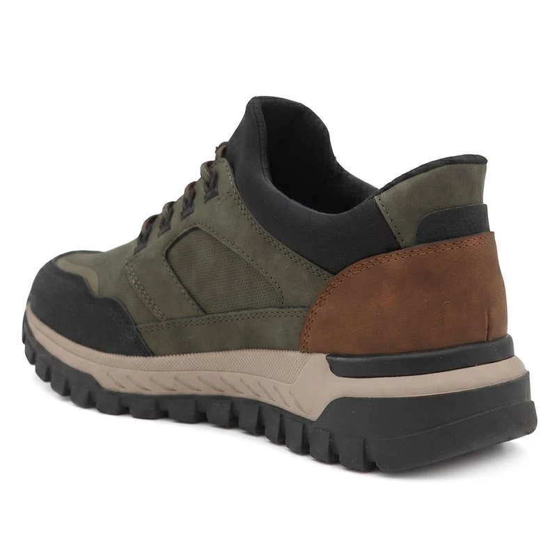 Relife Extra Wide Slip On Bungee Lace Trainers - RELIF44003 / 329 846 - Khaki