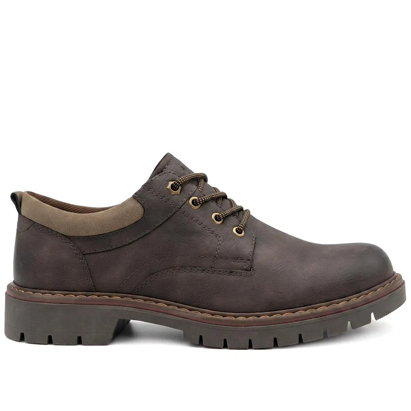 Casual Lace Fasten Shoes - GANG44008 / 329 928 - Brown