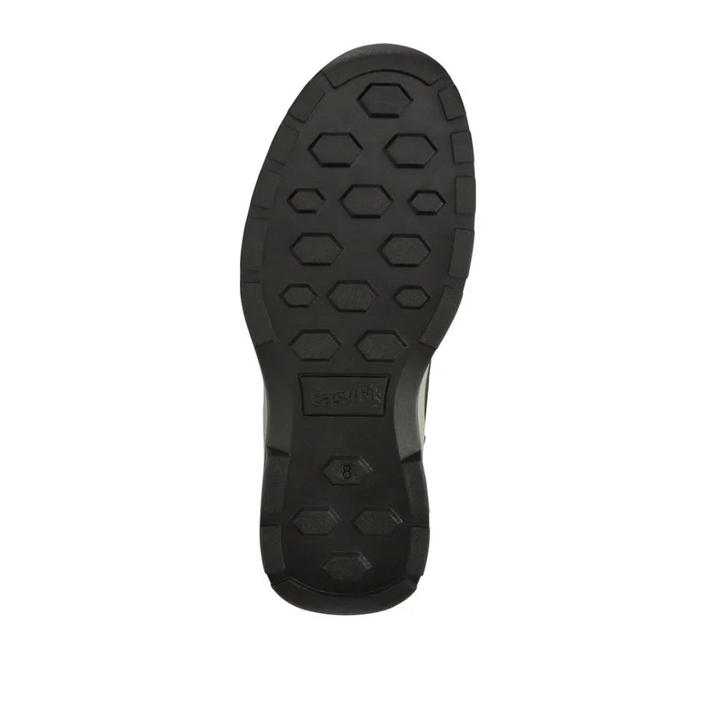 Extra-Wide Leather Casual Shoes - KRISTOPH / 326 962 - Navy
