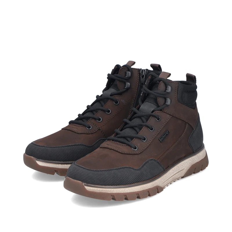 Rieker Herren Lederstiefeletten Extra Weite | Braun
